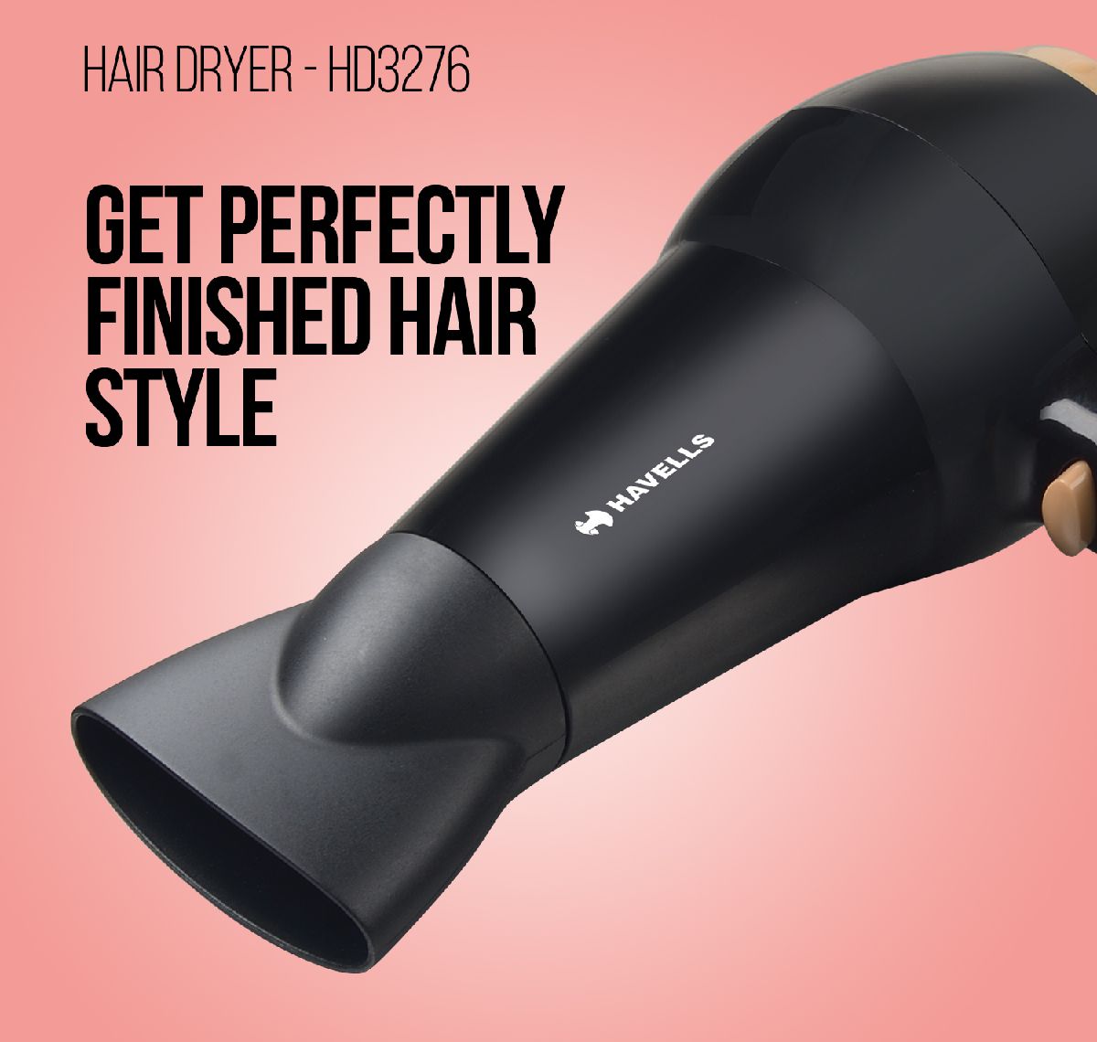 Professional and Powerful Hair Dryer (Black)