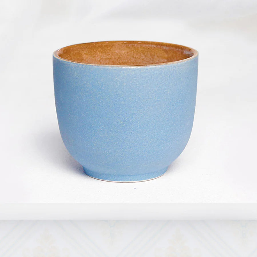 Studio Pottery Blue Japanese Mug (Set of 2)