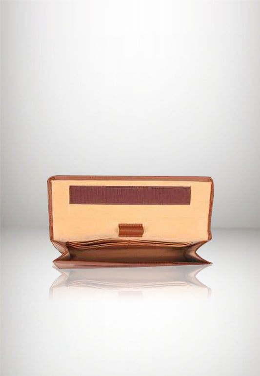 Leather Cheque Book Pouch