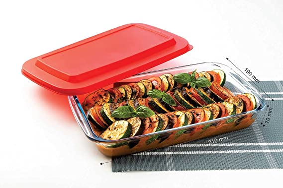 Rectangle Dish With Lid | Borosilicate Glass | Bakeware