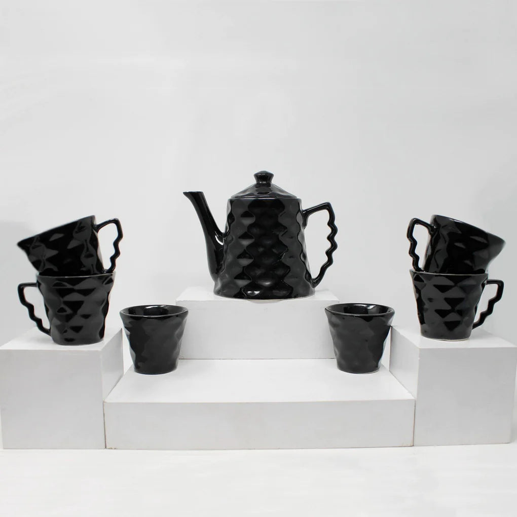 Black Diamond Morning Tea Set