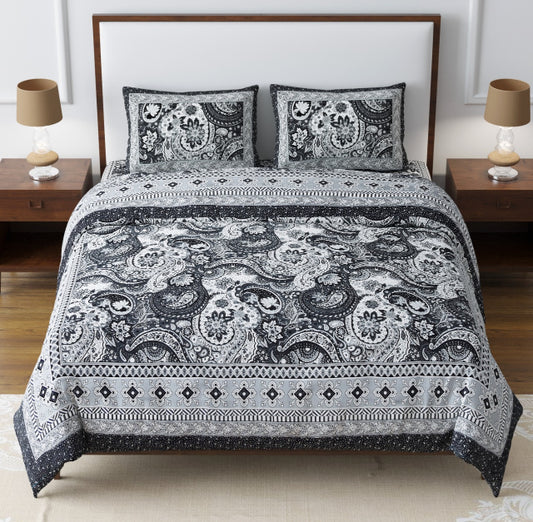 Rajasthani Jaipuri Sanganeri Print Double Bedsheet