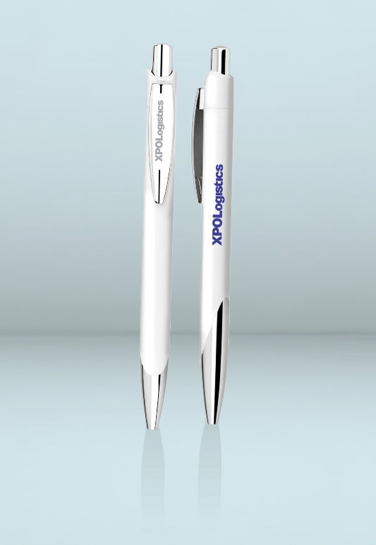 Plastic Ball Pen (White)