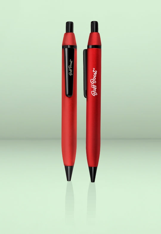 Metal Pen Laser Engraving On Body (Red)