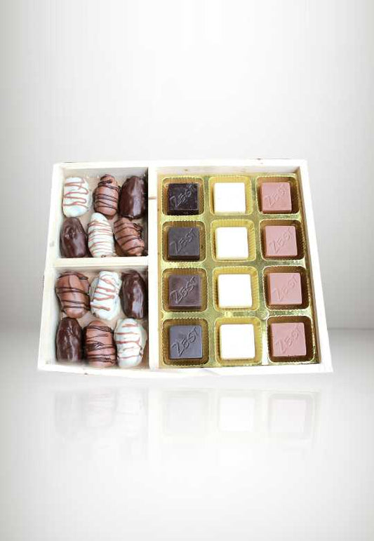 Chocolate delights, chocolate bites, delicious nutty chocolates, gift box (360 gms)