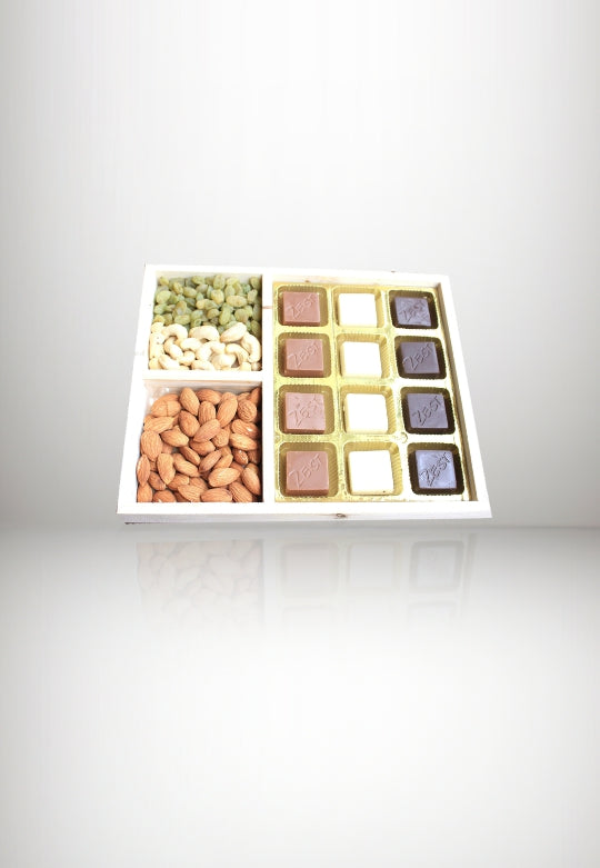 Chocolate delights, Milk and Dark chocolates,  chocolates gift box (360 gms)