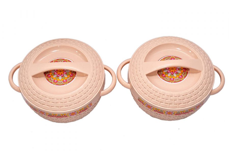 Wicker Insulated Hot Pot, 2 Pcs Set