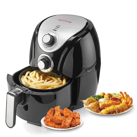 HealthyFry Air Fryer with Cooking Pan Capacity, Timer Selection and Fully Adjustable Temperature Control