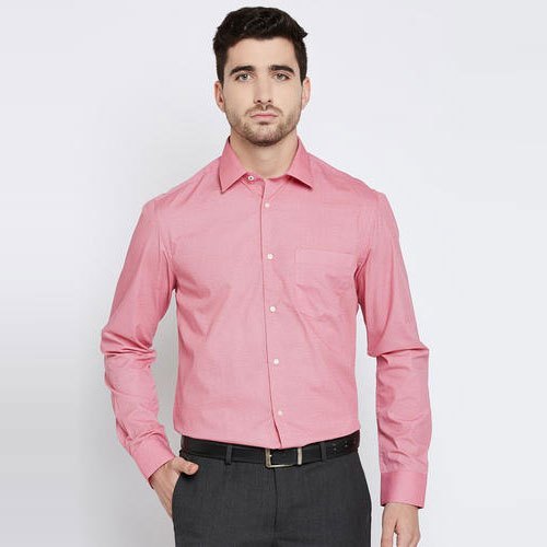 Men Regular Fit Solid Formal Shirt