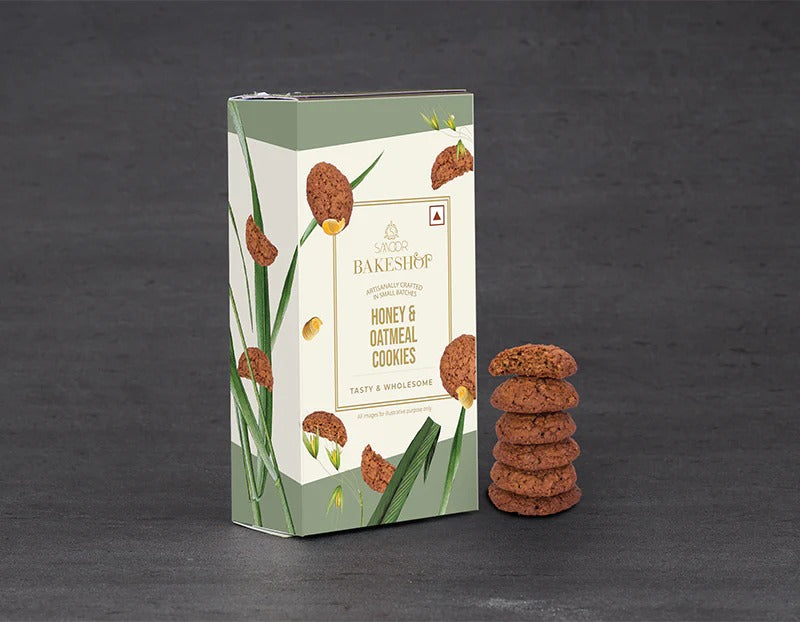 Honey & Oatmeal Cookies (Pack of 2)