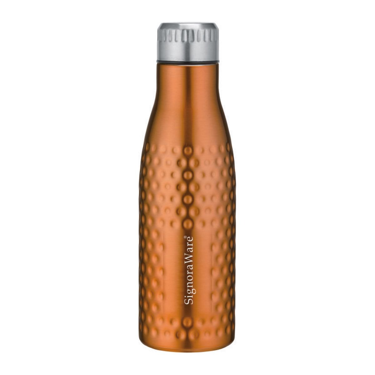AACE Hammered Steel Water Bottle (1 Ltr.) - Coloured