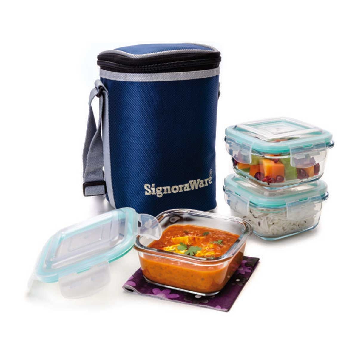 Director Glass Lunch Box With Bag